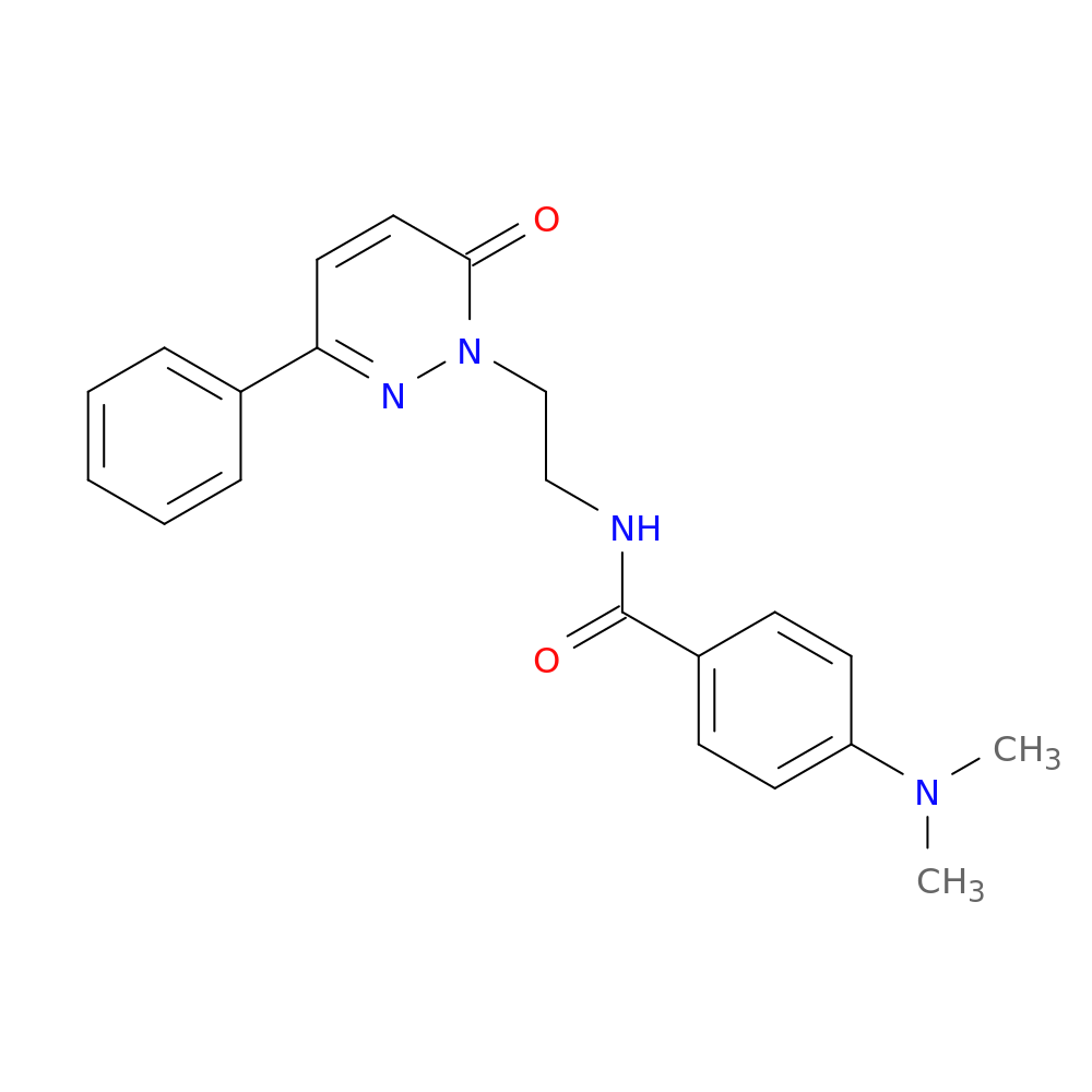 4-(dimethylamino)-N-[2-(6-oxo-3-phenyl-1,6-dihydropyridazin-1-yl)ethyl]benzamide