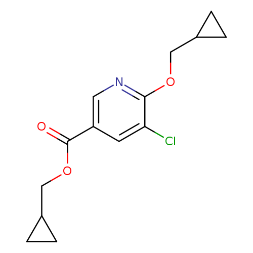 cyclopropylmethyl 5-chloro-6-(cyclopropylmethoxy)pyridine-3-carboxylate