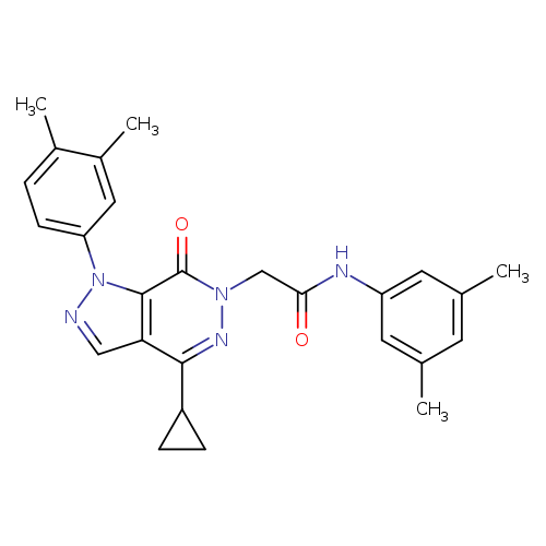 2-[4-cyclopropyl-1-(3,4-dimethylphenyl)-7-oxo-1H,6H,7H-pyrazolo[3,4-d]pyridazin-6-yl]-N-(3,5-dimethylphenyl)acetamide