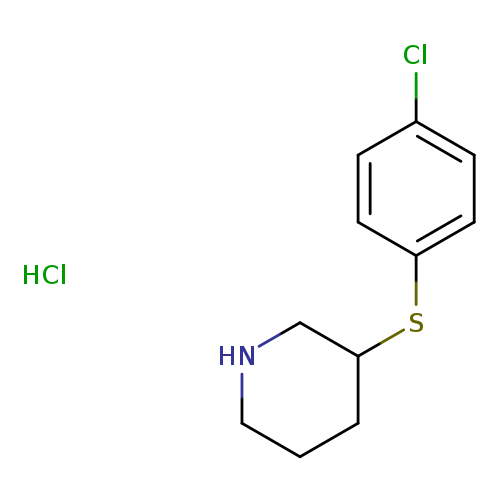 3-(4-Chlorophenylsulfanyl)piperidine, HCl