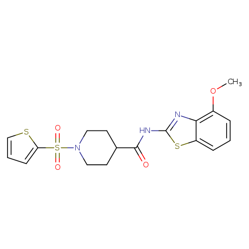 N-(4-methoxy-1,3-benzothiazol-2-yl)-1-(thiophene-2-sulfonyl)piperidine-4-carboxamide