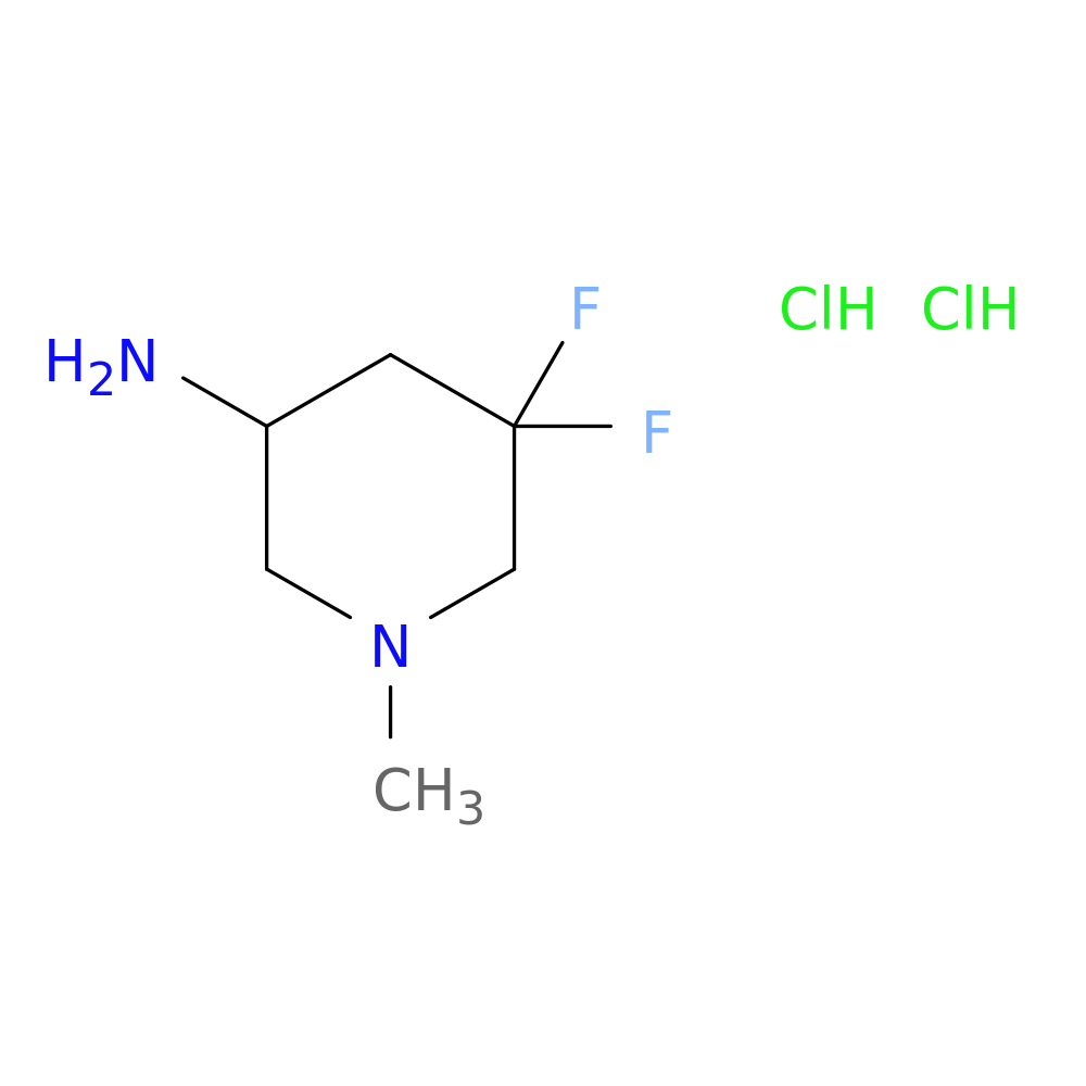 5,5-difluoro-1-methylpiperidin-3-amine dihydrochloride