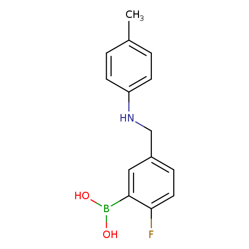 (2-fluoro-5-{[(4-methylphenyl)amino]methyl}phenyl)boronic acid