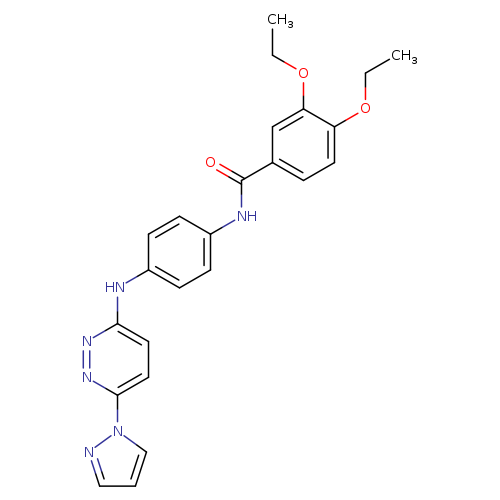 3,4-diethoxy-N-(4-{[6-(1H-pyrazol-1-yl)pyridazin-3-yl]amino}phenyl)benzamide