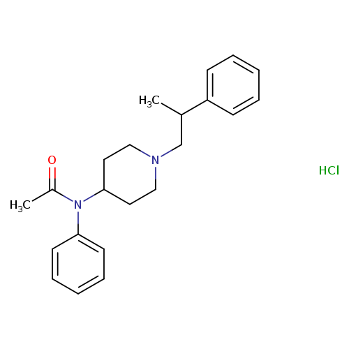 N-phenyl-N-[1-(2-phenylpropyl)-4-piperidinyl]-acetamide,monohydrochloride