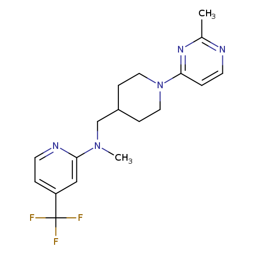 N-methyl-N-{[1-(2-methylpyrimidin-4-yl)piperidin-4-yl]methyl}-4-(trifluoromethyl)pyridin-2-amine