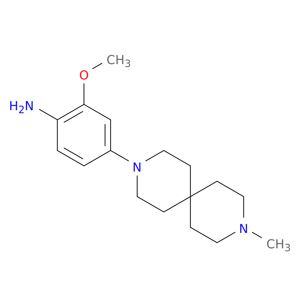 2-Methoxy-4-(9-methyl-3，9-diazaspiro[5.5]undecan-3-yl)aniline