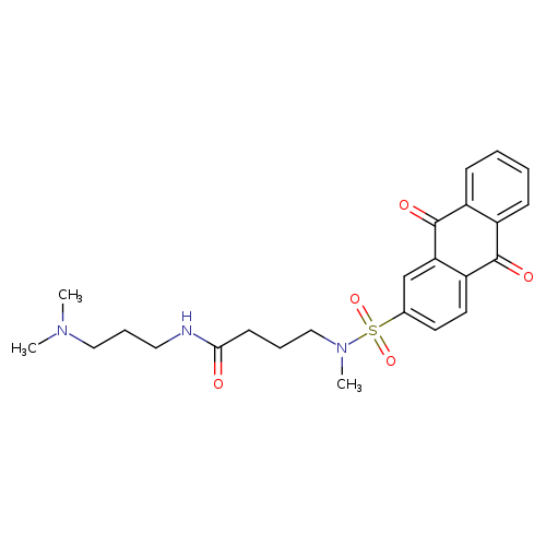 N-[3-(dimethylamino)propyl]-4-(N-methyl9,10-dioxo-9,10-dihydroanthracene-2-sulfonamido)butanamide