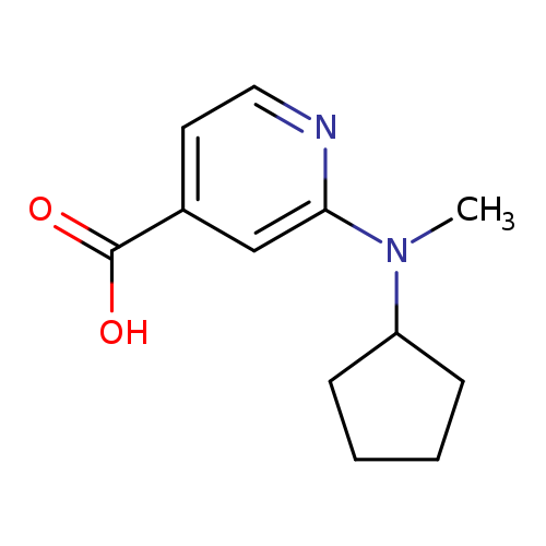 2-[Cyclopentyl(methyl)amino]pyridine-4-carboxylic acid