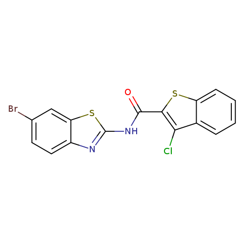 N-(6-bromo-1,3-benzothiazol-2-yl)-3-chloro-1-benzothiophene-2-carboxamide