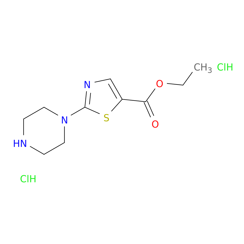 ethyl 2-(piperazin-1-yl)-1,3-thiazole-5-carboxylate dihydrochloride