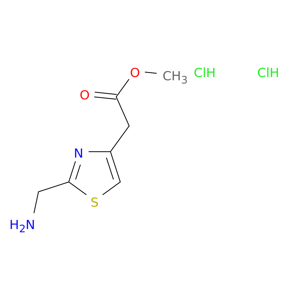 Methyl 2-(2-(aminomethyl)thiazol-4-yl)acetate dihydrochloride