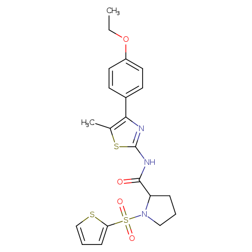 N-[4-(4-ethoxyphenyl)-5-methyl-1,3-thiazol-2-yl]-1-(thiophene-2-sulfonyl)pyrrolidine-2-carboxamide