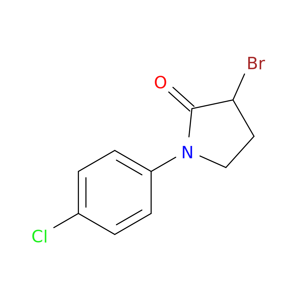 3-bromo-1-(4-chlorophenyl)pyrrolidin-2-one