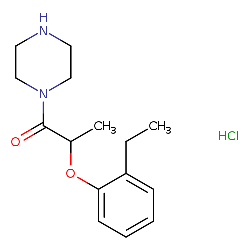 2-(2-ethylphenoxy)-1-(piperazin-1-yl)propan-1-one hydrochloride