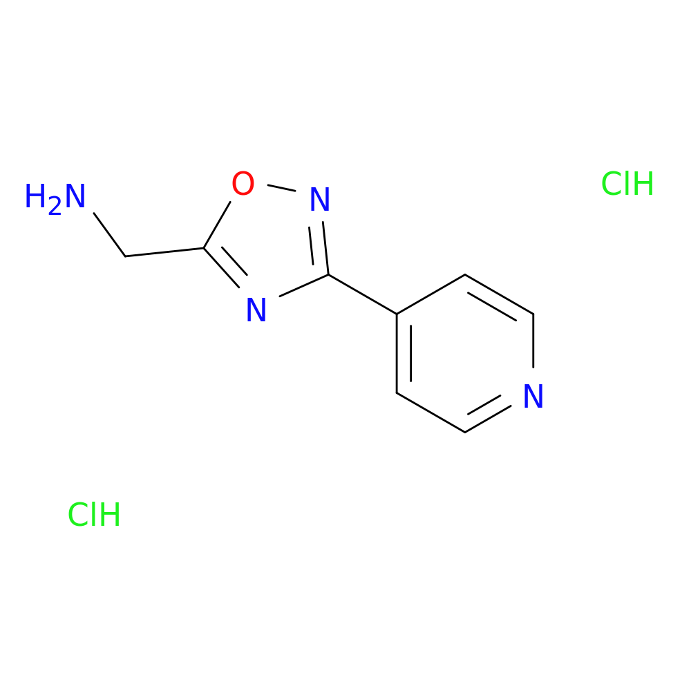 [3-(pyridin-4-yl)-1,2,4-oxadiazol-5-yl]methanamine dihydrochloride