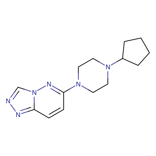 1-cyclopentyl-4-{[1,2,4]triazolo[4,3-b]pyridazin-6-yl}piperazine
