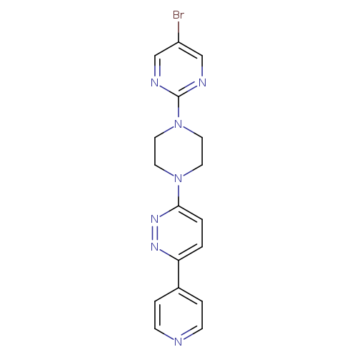 3-[4-(5-bromopyrimidin-2-yl)piperazin-1-yl]-6-(pyridin-4-yl)pyridazine