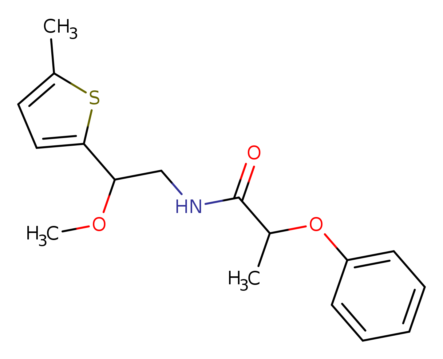 N-[2-methoxy-2-(5-methylthiophen-2-yl)ethyl]-2-phenoxypropanamide
