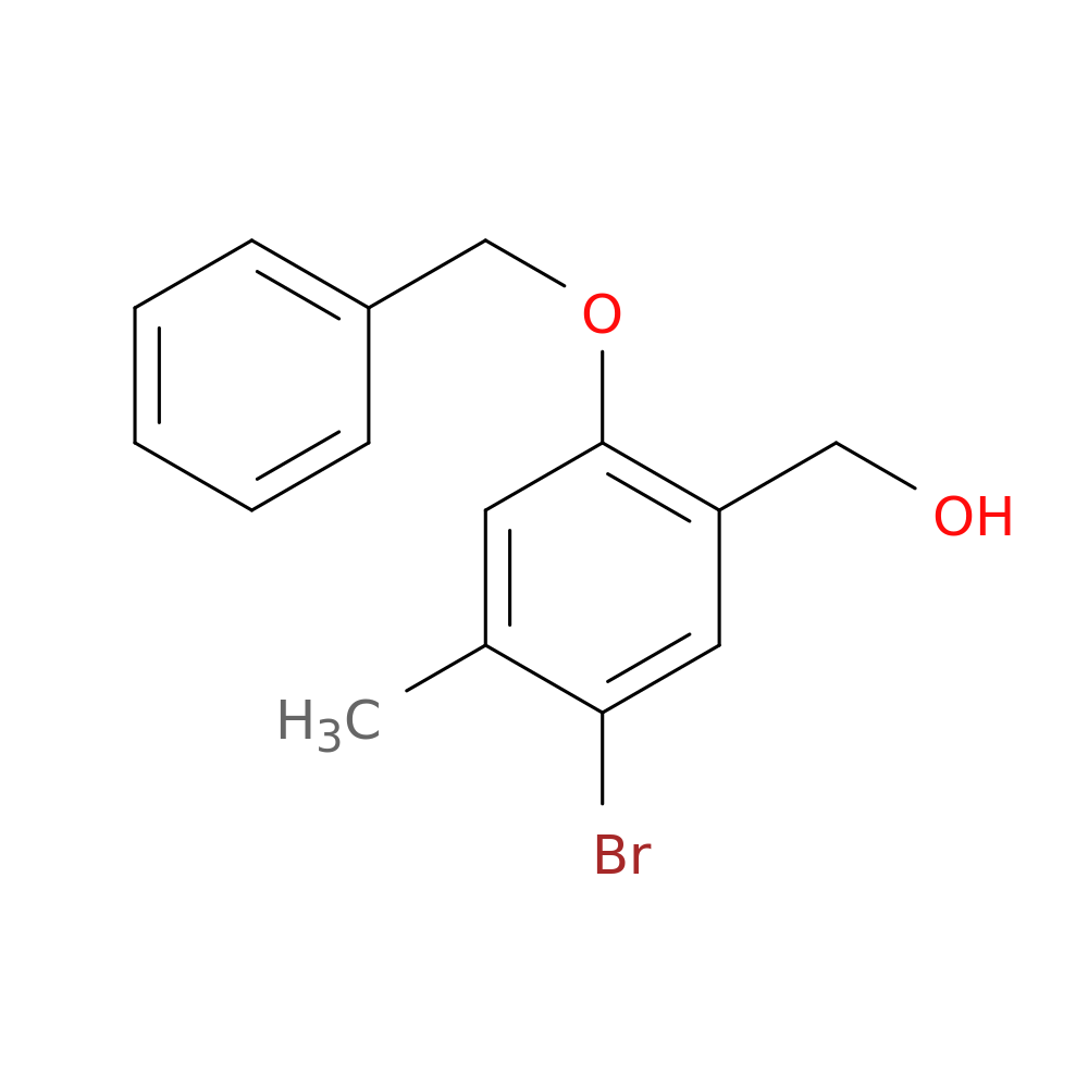 (2-(benzyloxy)-5-bromo-4-methylphenyl)methanol