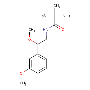 N-[2-methoxy-2-(3-methoxyphenyl)ethyl]-2,2-dimethylpropanamide