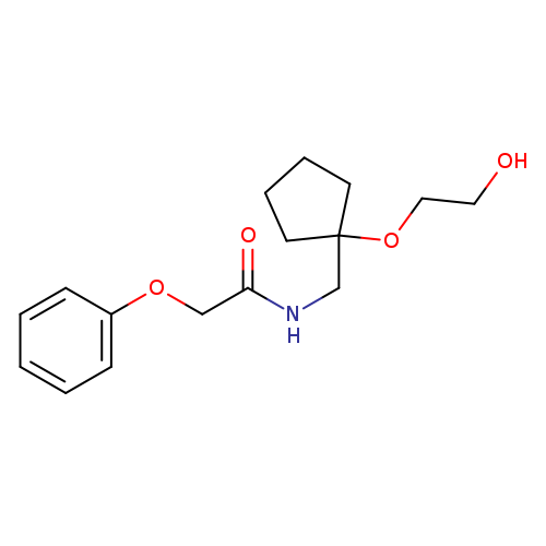 N-{[1-(2-hydroxyethoxy)cyclopentyl]methyl}-2-phenoxyacetamide