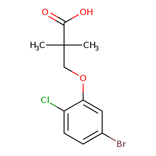 3-(5-Bromo-2-chlorophenoxy)-2,2-dimethylpropanoic acid