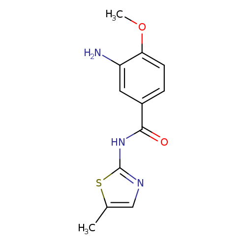 3-amino-4-methoxy-N-(5-methyl-1,3-thiazol-2-yl)benzamide