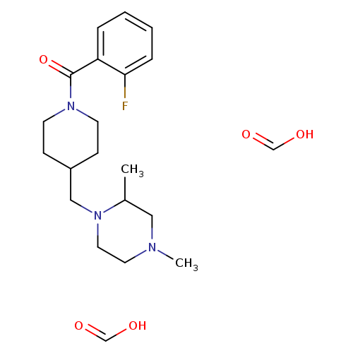 1-{[1-(2-fluorobenzoyl)piperidin-4-yl]methyl}-2,4-dimethylpiperazine; bis(formic acid)