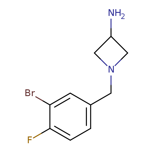 1-[(3-bromo-4-fluorophenyl)methyl]azetidin-3-amine