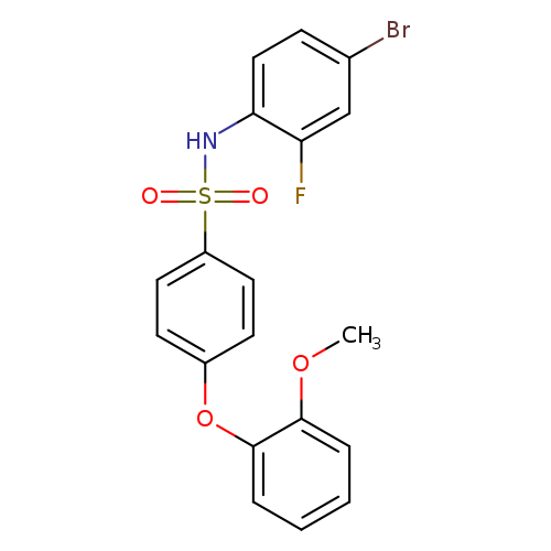 N-(4-bromo-2-fluorophenyl)-4-(2-methoxyphenoxy)benzene-1-sulfonamide
