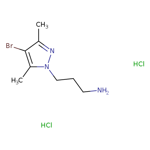 3-(4-bromo-3,5-dimethyl-1H-pyrazol-1-yl)propan-1-aminedihydrochloride