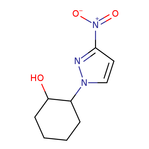 2-(3-nitro-1H-pyrazol-1-yl)cyclohexan-1-ol