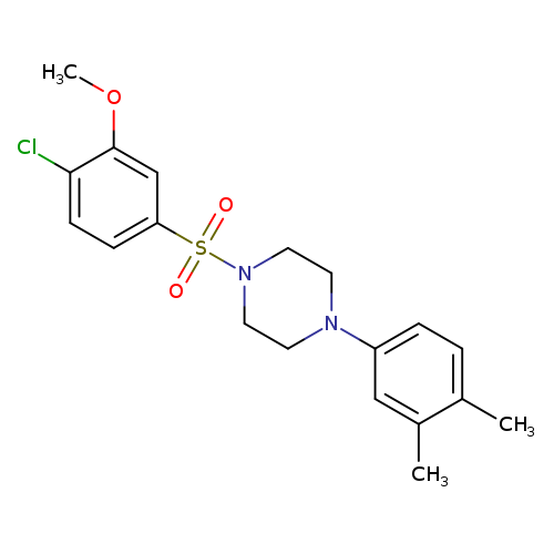1-(4-chloro-3-methoxybenzenesulfonyl)-4-(3,4-dimethylphenyl)piperazine