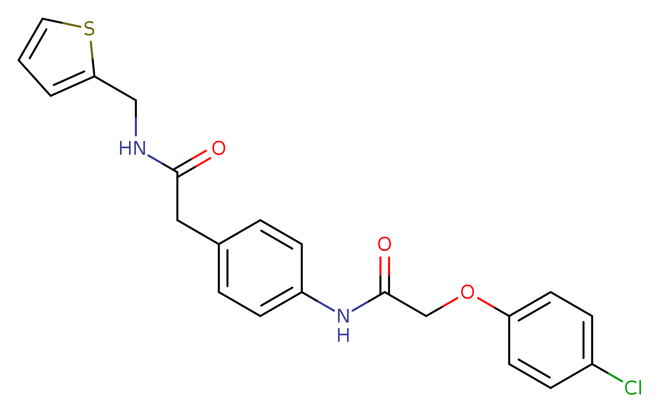 2-(4-chlorophenoxy)-N-[4-({[(thiophen-2-yl)methyl]carbamoyl}methyl)phenyl]acetamide