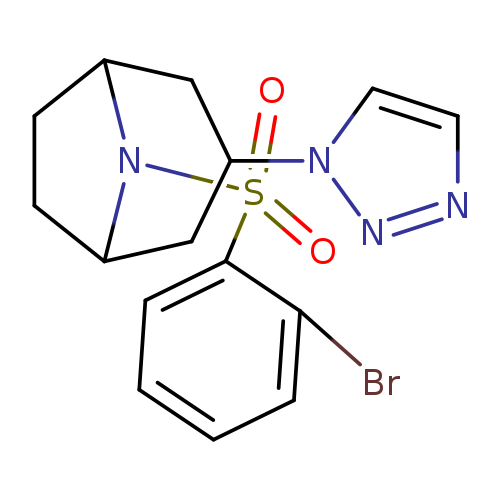 8-(2-bromobenzenesulfonyl)-3-(1H-1,2,3-triazol-1-yl)-8-azabicyclo[3.2.1]octane