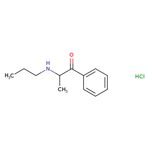 1-phenyl-2-(propylamino)-1-propanone, monohydrochloride