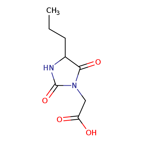 2-(2,5-dioxo-4-propylimidazolidin-1-yl)acetic acid
