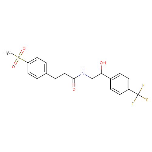 N-{2-hydroxy-2-[4-(trifluoromethyl)phenyl]ethyl}-3-(4-methanesulfonylphenyl)propanamide