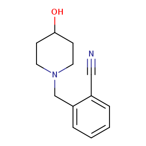 2-((4-Hydroxypiperidin-1-yl)methyl)benzonitrile