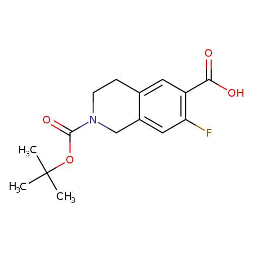 2-[(tert-butoxy)carbonyl]-7-fluoro-1,2,3,4-tetrahydroisoquinoline-6-carboxylic acid