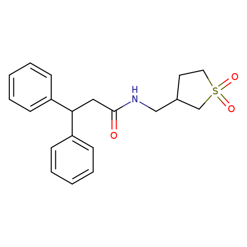 N-[(1,1-dioxo-1lambda6-thiolan-3-yl)methyl]-3,3-diphenylpropanamide