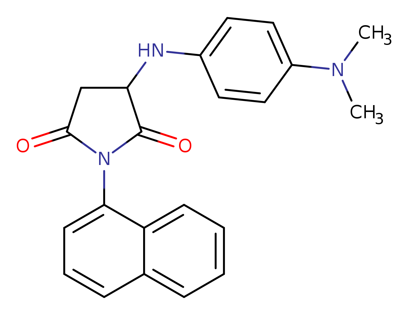 3-{[4-(dimethylamino)phenyl]amino}-1-(naphthalen-1-yl)pyrrolidine-2,5-dione