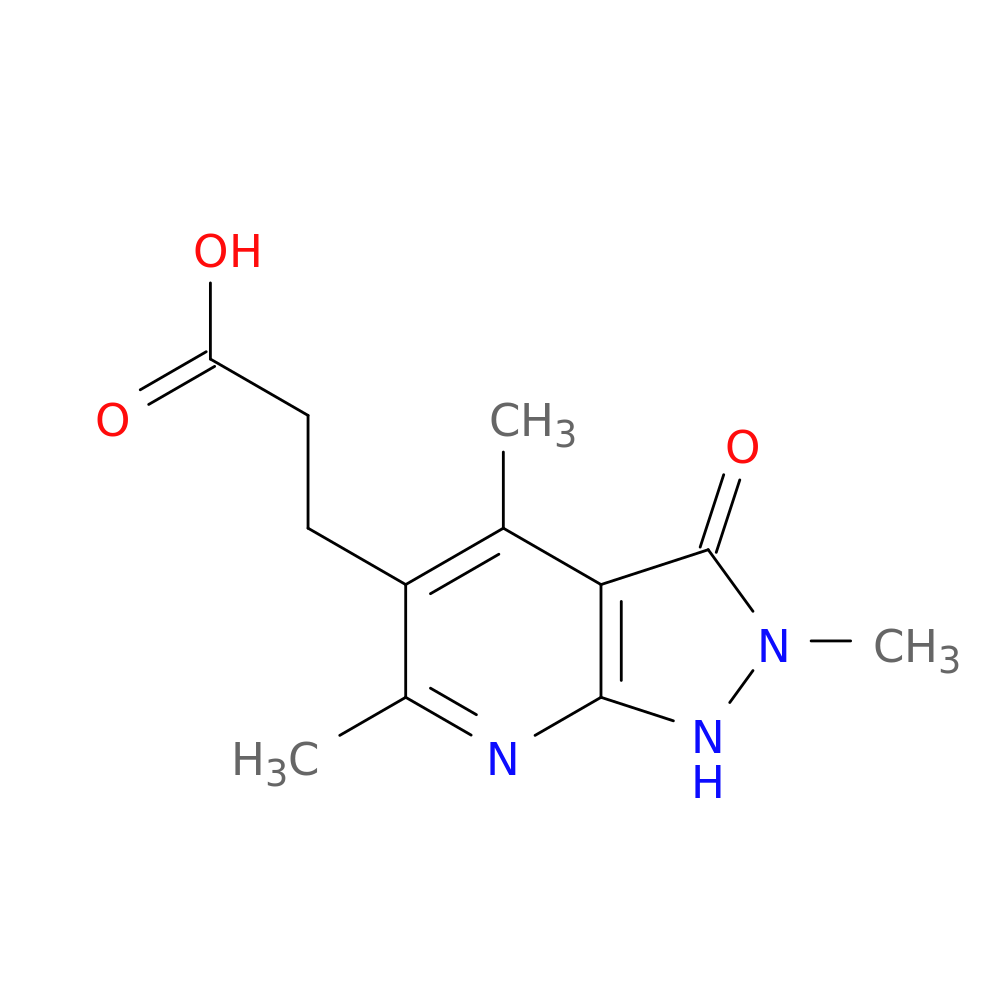 3-{2,4,6-trimethyl-3-oxo-1H,2H,3H-pyrazolo[3,4-b]pyridin-5-yl}propanoic acid