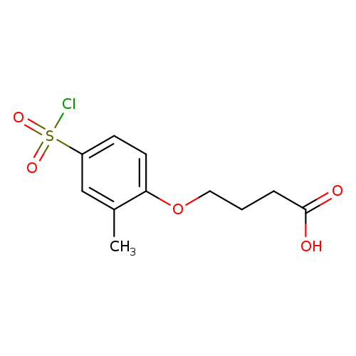 4-[4-(chlorosulfonyl)-2-methylphenoxy]butanoic acid