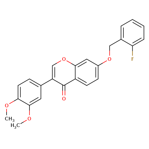 3-(3,4-dimethoxyphenyl)-7-[(2-fluorophenyl)methoxy]-4H-chromen-4-one