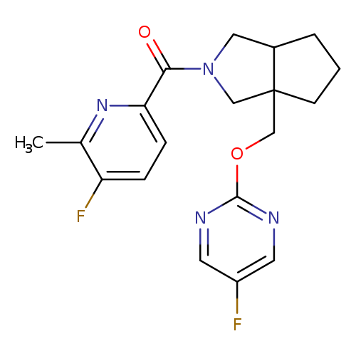 5-fluoro-2-{[2-(5-fluoro-6-methylpyridine-2-carbonyl)-octahydrocyclopenta[c]pyrrol-3a-yl]methoxy}pyrimidine