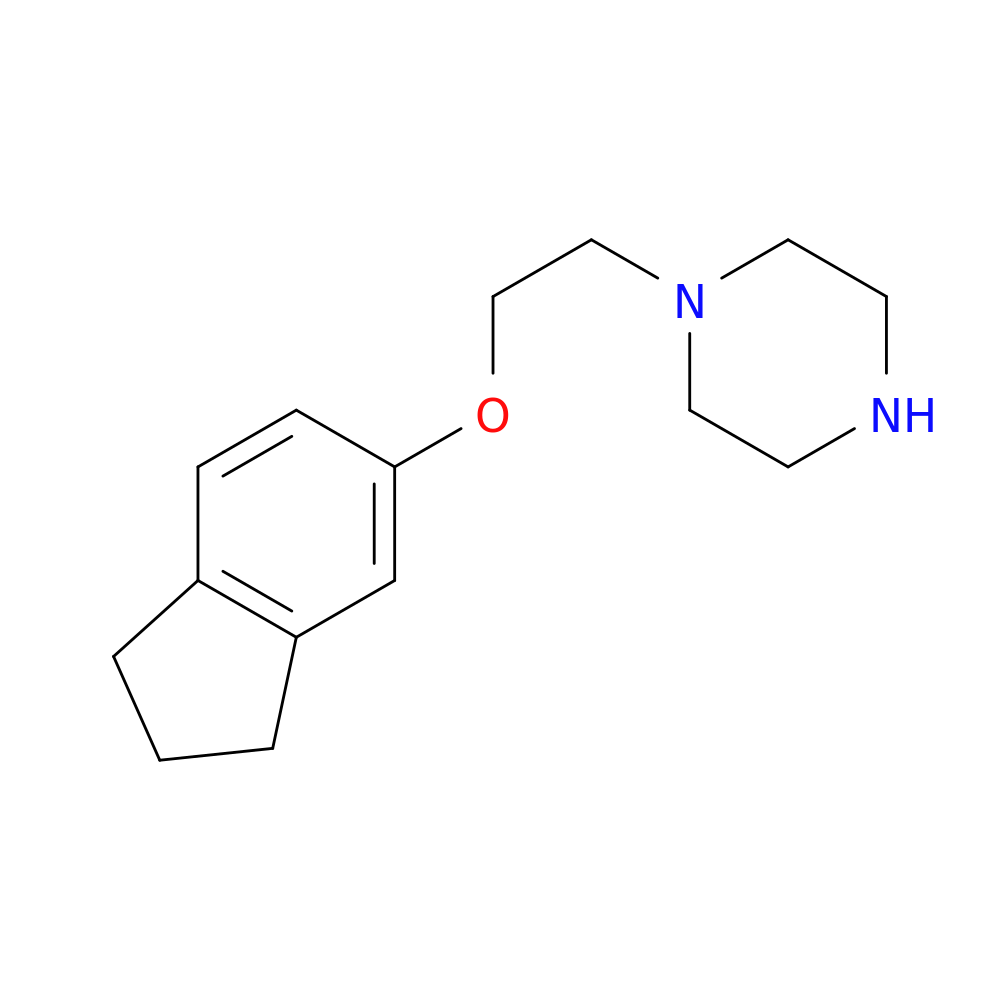 1-[2-(2,3-dihydro-1H-inden-5-yloxy)ethyl]piperazine