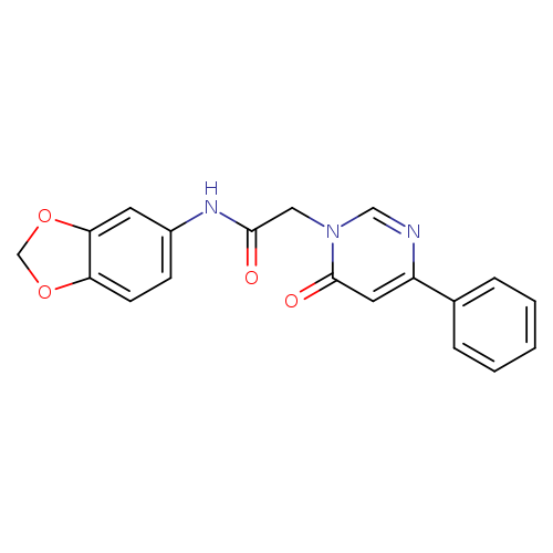 N-(2H-1,3-benzodioxol-5-yl)-2-(6-oxo-4-phenyl-1,6-dihydropyrimidin-1-yl)acetamide