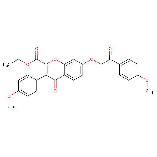 ethyl 3-(4-methoxyphenyl)-7-[2-(4-methoxyphenyl)-2-oxoethoxy]-4-oxo-4H-chromene-2-carboxylate